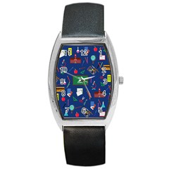 Back To School Barrel Style Metal Watch by Valentinaart