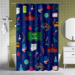 Back To School Shower Curtain 48  X 72  (small)  by Valentinaart