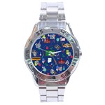 Back to School Stainless Steel Analogue Watch Front