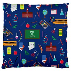 Back To School Large Cushion Case (two Sides) by Valentinaart