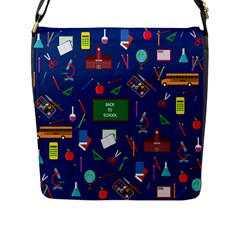 Back To School Flap Messenger Bag (l)  by Valentinaart