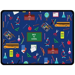 Back To School Double Sided Fleece Blanket (large)  by Valentinaart