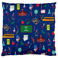 Back To School Large Flano Cushion Case (one Side) by Valentinaart