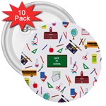 Back to School 3  Buttons (10 pack)  Front