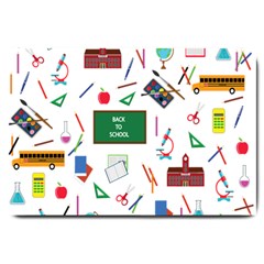 Back To School Large Doormat  by Valentinaart