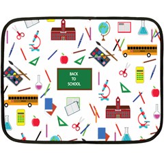 Back To School Fleece Blanket (mini) by Valentinaart