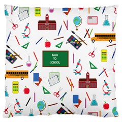 Back To School Large Cushion Case (two Sides) by Valentinaart