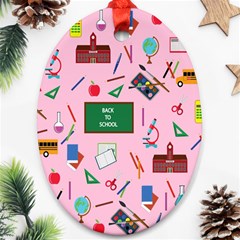 Back To School Ornament (oval) by Valentinaart