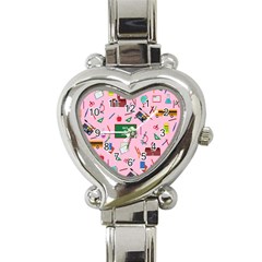 Back To School Heart Italian Charm Watch by Valentinaart