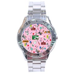 Back To School Stainless Steel Analogue Watch by Valentinaart