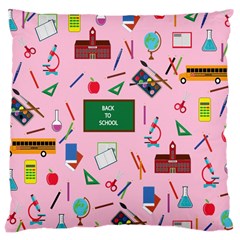 Back To School Large Cushion Case (two Sides) by Valentinaart