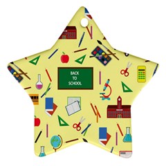 Back To School Ornament (star) by Valentinaart