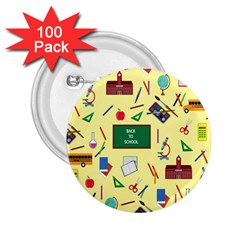 Back To School 2 25  Buttons (100 Pack)  by Valentinaart