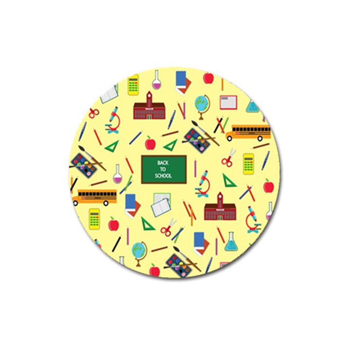 Back to School Magnet 3  (Round)