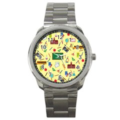 Back To School Sport Metal Watch by Valentinaart