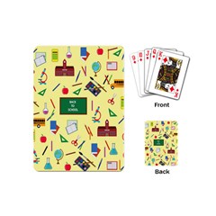 Back To School Playing Cards (mini)  by Valentinaart