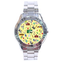 Back To School Stainless Steel Analogue Watch by Valentinaart