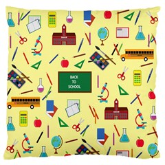 Back To School Large Flano Cushion Case (one Side) by Valentinaart