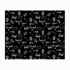 Skeleton Pattern Small Glasses Cloth (2-side) by Valentinaart