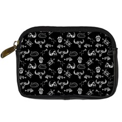 Skeleton Pattern Digital Camera Cases by Valentinaart