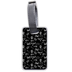 Skeleton Pattern Luggage Tags (one Side)  by Valentinaart