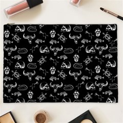 Skeleton Pattern Cosmetic Bag (xxl)  by Valentinaart