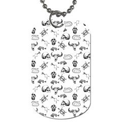 Skeleton pattern Dog Tag (Two Sides)