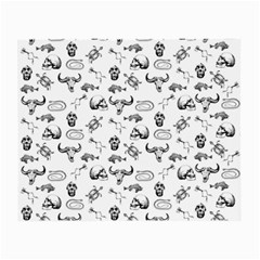 Skeleton pattern Small Glasses Cloth (2-Side)