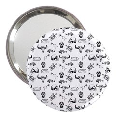 Skeleton pattern 3  Handbag Mirrors