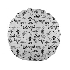 Skeleton pattern Standard 15  Premium Round Cushions