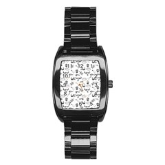 Skeleton pattern Stainless Steel Barrel Watch