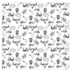 Skeleton pattern Large Satin Scarf (Square)