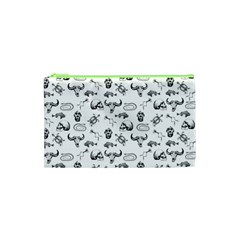 Skeleton pattern Cosmetic Bag (XS)