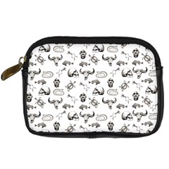 Skeleton Pattern Digital Camera Cases by Valentinaart