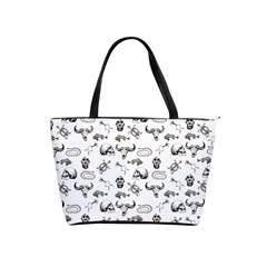 Skeleton Pattern Shoulder Handbags by Valentinaart