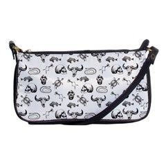 Skeleton Pattern Shoulder Clutch Bags by Valentinaart