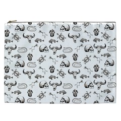 Skeleton Pattern Cosmetic Bag (xxl)  by Valentinaart