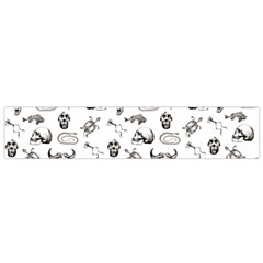 Skeleton Pattern Flano Scarf (small) by Valentinaart