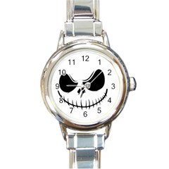 Halloween Round Italian Charm Watch by Valentinaart