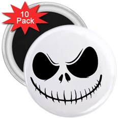 Halloween 3  Magnets (10 Pack)  by Valentinaart