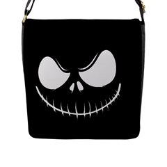 Halloween Flap Messenger Bag (l)  by Valentinaart