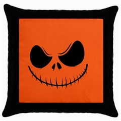 Halloween Throw Pillow Case (black) by Valentinaart