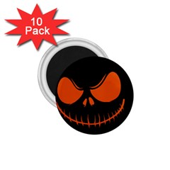 Halloween 1 75  Magnets (10 Pack)  by Valentinaart