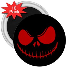 Halloween 3  Magnets (10 Pack)  by Valentinaart