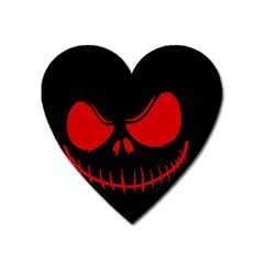 Halloween Heart Magnet by Valentinaart