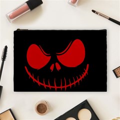 Halloween Cosmetic Bag (large)  by Valentinaart