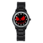 Halloween Stainless Steel Round Watch Front