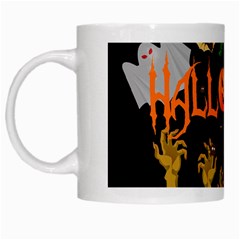 Halloween White Mugs by Valentinaart