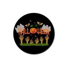 Halloween Magnet 3  (round) by Valentinaart