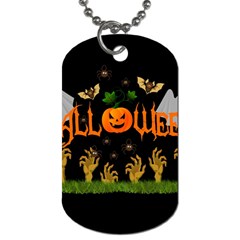 Halloween Dog Tag (two Sides) by Valentinaart